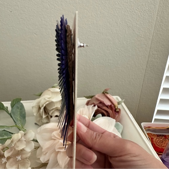 Mignonne Gavigan Madeline Purple Silver Earrings NWT - Picture 7 of 12